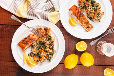 recept zalm quinoa