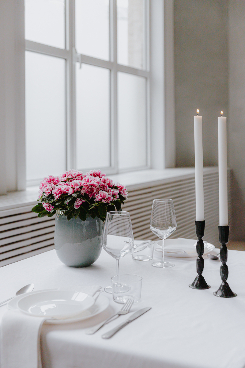 tafel decoreren bloemen