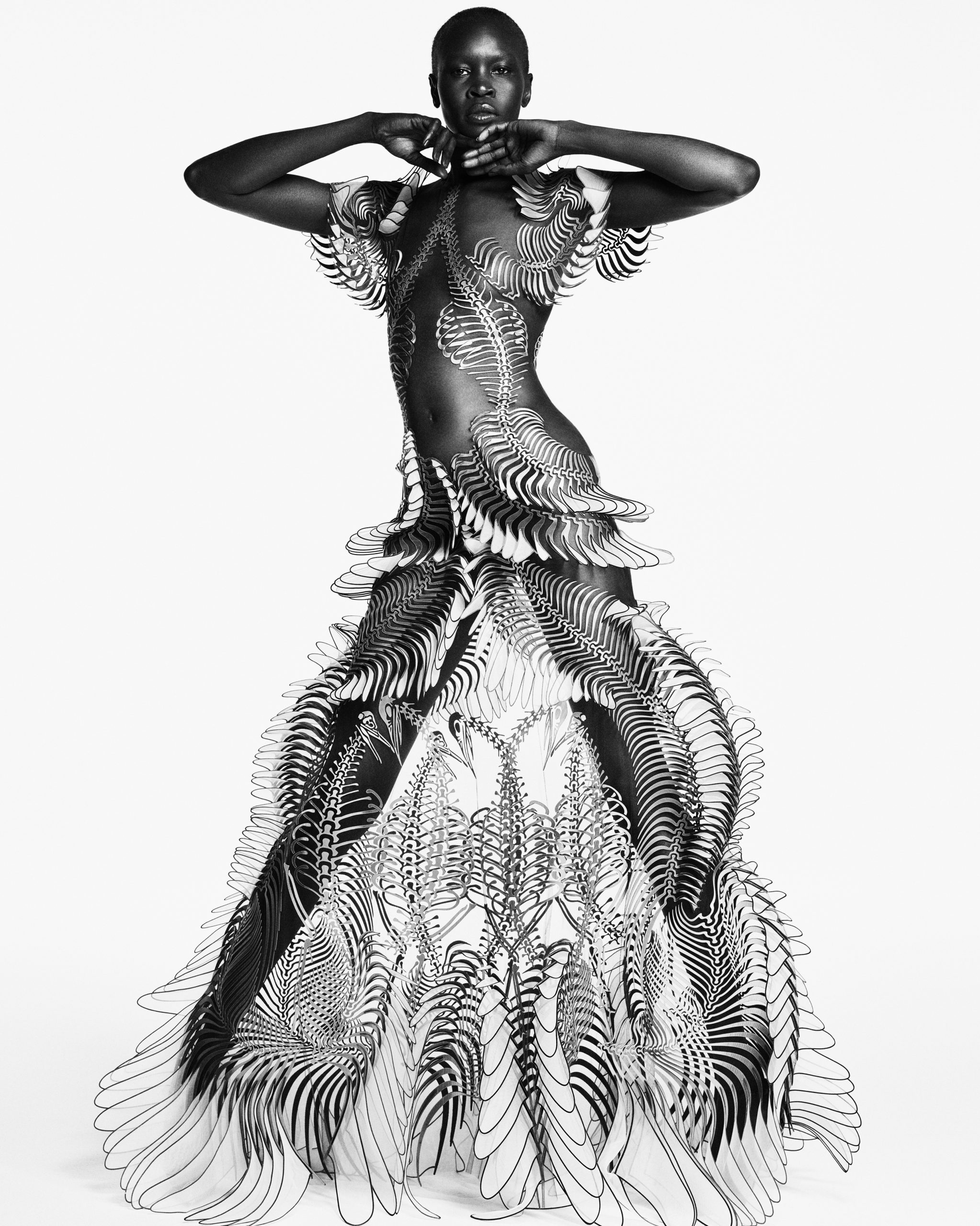 Iris van Herpen. Labyrinthine gown, Sensory Seas collection L/Z 2020. © Luigi & Iango.